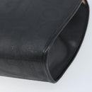 Christian Dior Trotter Canvas Shoulder Bag PVC Black Gold Auth BAZ068A-15