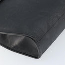 Christian Dior Trotter Canvas Shoulder Bag PVC Black Gold Auth BAZ068A-16