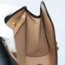 Christian Dior Trotter Canvas Shoulder Bag PVC Black Gold Auth BAZ068A-18