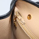 Christian Dior Trotter Canvas Shoulder Bag PVC Black Gold Auth BAZ068A-20