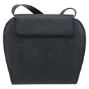 Christian Dior Trotter Canvas Shoulder Bag PVC Black Gold Auth BAZ068A-2