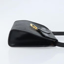 Christian Dior Trotter Canvas Shoulder Bag PVC Black Gold Auth BAZ068A-3
