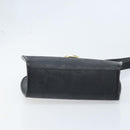 Christian Dior Trotter Canvas Shoulder Bag PVC Black Gold Auth BAZ068A-5