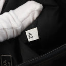 PRADA Hand Pouch Nylon Black Silver Auth BAZ078A-12
