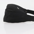 PRADA Hand Pouch Nylon Black Silver Auth BAZ078A-3