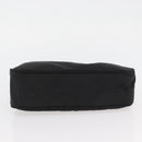 PRADA Hand Pouch Nylon Black Silver Auth BAZ078A-5