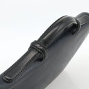 DELVAUX Business Bag Leather Navy Silver Auth BAZ081-7