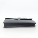 DELVAUX Business Bag Leather Navy Silver Auth BAZ081-5