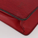 LOUIS VUITTON Epi Porte Documents Bandouliere Briefcase Red LV Auth BAZ082-15
