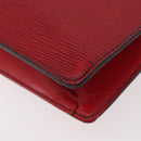 LOUIS VUITTON Epi Porte Documents Bandouliere Briefcase Red LV Auth BAZ082-17