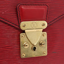 LOUIS VUITTON Epi Porte Documents Bandouliere Briefcase Red LV Auth BAZ082-18