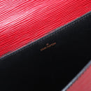 LOUIS VUITTON Epi Porte Documents Bandouliere Briefcase Red LV Auth BAZ082-20