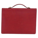 LOUIS VUITTON Epi Porte Documents Bandouliere Briefcase Red LV Auth BAZ082-2