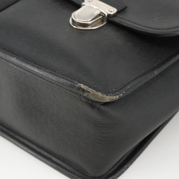LOUIS VUITTON Taiga Alexei Shoulder Bag Ardoise M32472 LV Auth BAZ083