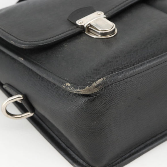 LOUIS VUITTON Taiga Alexei Shoulder Bag Ardoise M32472 LV Auth BAZ083