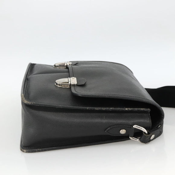 LOUIS VUITTON Taiga Alexei Shoulder Bag Ardoise M32472 LV Auth BAZ083
