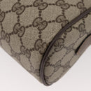 GUCCI GG Supreme Web Sherry Line Bag PVC Beige Gold 24 02 005 Auth BAZ088-15