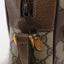 GUCCI GG Supreme Web Sherry Line Bag PVC Beige Gold 24 02 005 Auth BAZ088-9