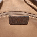 GUCCI GG Supreme Web Sherry Line Bag PVC Beige Gold 24 02 005 Auth BAZ088-20