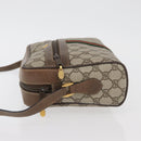 GUCCI GG Supreme Web Sherry Line Bag PVC Beige Gold 24 02 005 Auth BAZ088-4