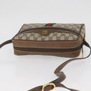 GUCCI GG Supreme Web Sherry Line Bag PVC Beige Gold 24 02 005 Auth BAZ088-6