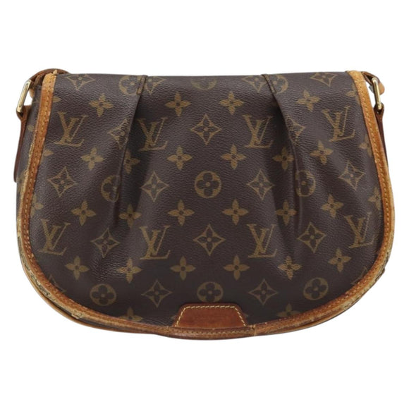 LOUIS VUITTON Monogram Menilmontant PM Shoulder Bag M40474 LV Auth BAZ092