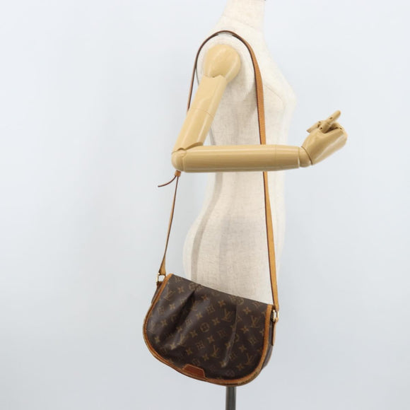 LOUIS VUITTON Monogram Menilmontant PM Shoulder Bag M40474 LV Auth BAZ092