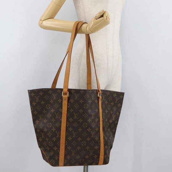 LOUIS VUITTON Monogram Sac Shopping Tote Bag M51108 LV Auth BAZ101