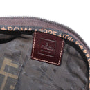 FENDI Zucca Canvas Hand Bag Brown Black Auth BAZ109-19
