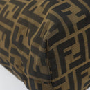 FENDI Zucca Canvas Tote Bag Black Brown Auth BAZ112-15