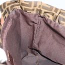 FENDI Zucca Canvas Tote Bag Black Brown Auth BAZ112-17
