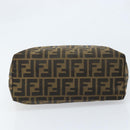FENDI Zucca Canvas Tote Bag Black Brown Auth BAZ112-5