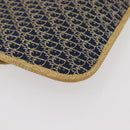 Christian Dior Trotter Canvas Chain Shoulder Bag Navy Gold Auth BAZ118A-12