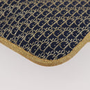 Christian Dior Trotter Canvas Chain Shoulder Bag Navy Gold Auth BAZ118A-13