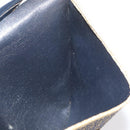 Christian Dior Trotter Canvas Chain Shoulder Bag Navy Gold Auth BAZ118A-18