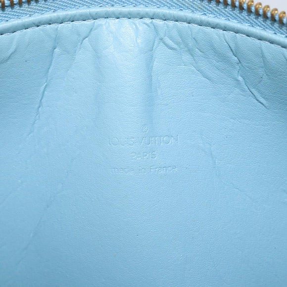 LOUIS VUITTON Monogram Vernis Bedford Hand Bag Baby Blue M91007 LV Auth BAZ125