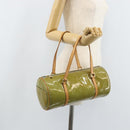LOUIS VUITTON Monogram Vernis Bedford Hand Bag Baby Blue M91007 LV Auth BAZ125-20
