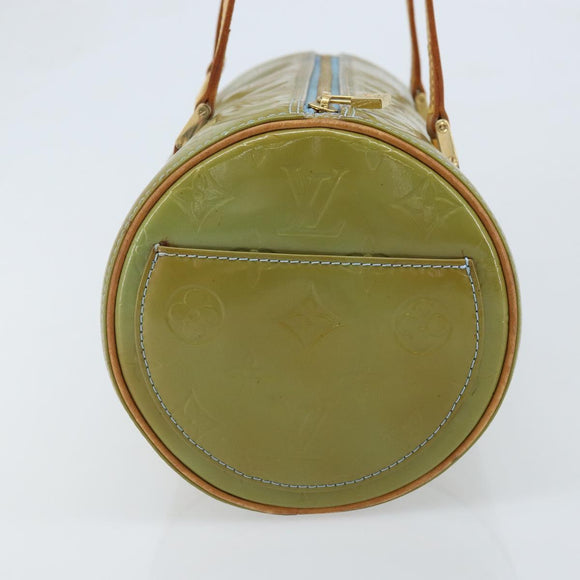 LOUIS VUITTON Monogram Vernis Bedford Hand Bag Baby Blue M91007 LV Auth BAZ125