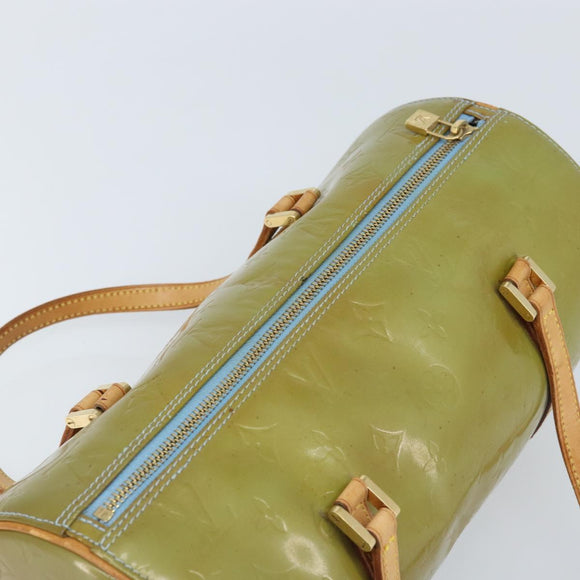 LOUIS VUITTON Monogram Vernis Bedford Hand Bag Baby Blue M91007 LV Auth BAZ125