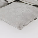 GUCCI GG Canvas Sherry Line Waist Bag Silver 28566 Auth BAZ127-11