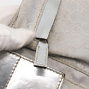 GUCCI GG Canvas Sherry Line Waist Bag Silver 28566 Auth BAZ127-15