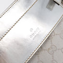 GUCCI GG Canvas Sherry Line Waist Bag Silver 28566 Auth BAZ127-16