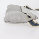 GUCCI GG Canvas Sherry Line Waist Bag Silver 28566 Auth BAZ127-4