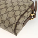 GUCCI GG Supreme Web Sherry Line Bag PVC Beige Gold 001 115 6655 Auth BAZ128-16