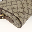 GUCCI GG Supreme Web Sherry Line Bag PVC Beige Gold 001 115 6655 Auth BAZ128-17