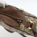 GUCCI GG Supreme Web Sherry Line Bag PVC Beige Gold 001 115 6655 Auth BAZ128-9