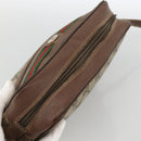 GUCCI GG Supreme Web Sherry Line Bag PVC Beige Gold 001 115 6655 Auth BAZ128-6