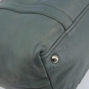 PRADA Hand Bag Leather Gray Silver Auth BAZ140A-13