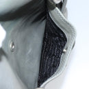 PRADA Hand Bag Leather Gray Silver Auth BAZ140A-23