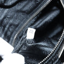 PRADA Hand Bag Leather Gray Silver Auth BAZ140A-24